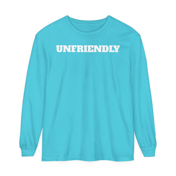 UNFRIENDLY Unisex Garment-dyed Long Sleeve T-Shirt