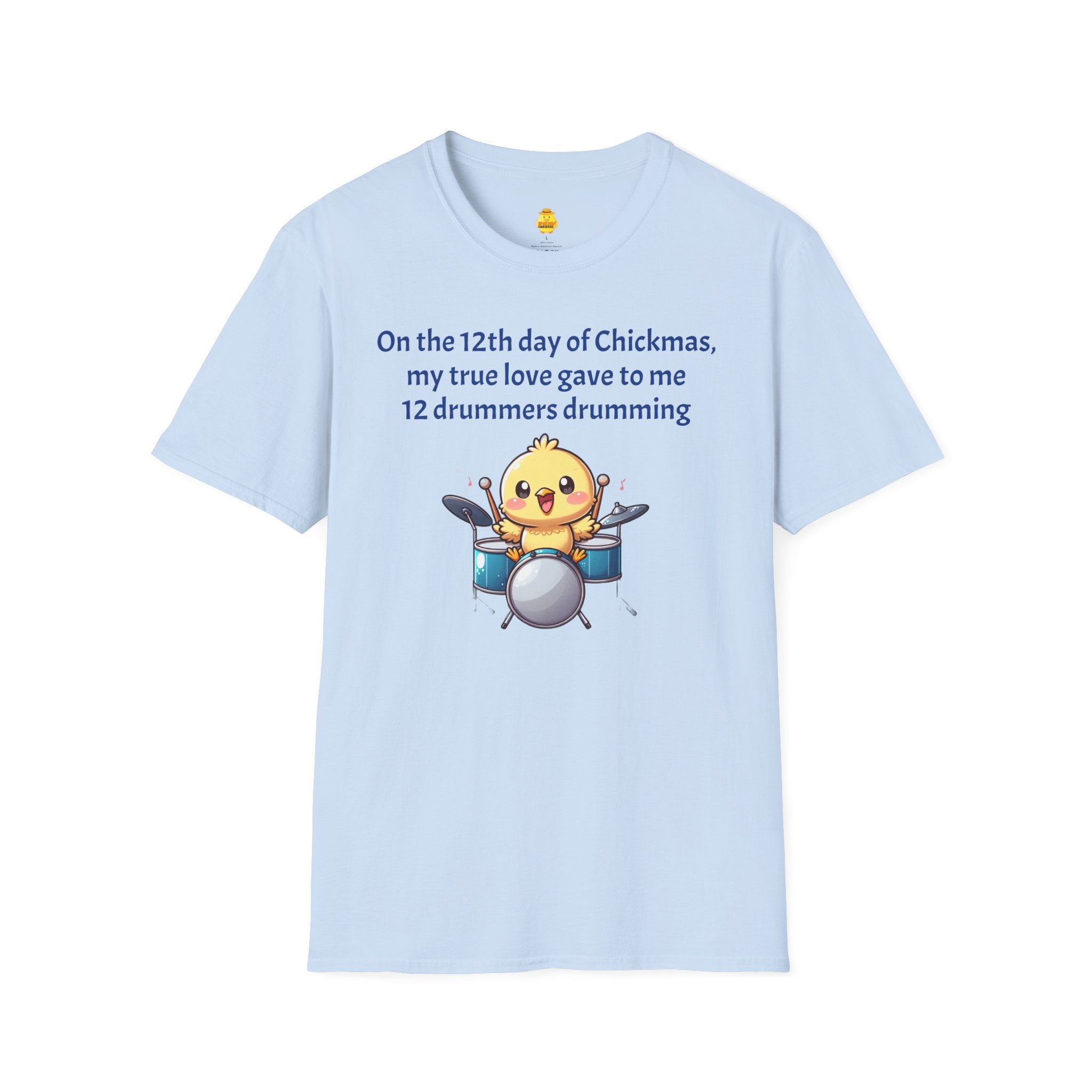 12 Drummers Drumming Unisex Softstyle T-Shirt