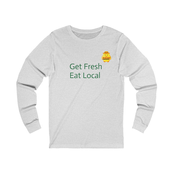 Get Fresh Eat Local Unisex Jersey Long Sleeve Tee