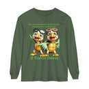 2 Turtle Doves Unisex Garment-dyed Long Sleeve T-Shirt-6
