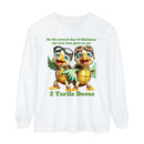 2 Turtle Doves Unisex Garment-dyed Long Sleeve T-Shirt-1