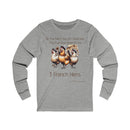 3 French Hens Unisex Jersey Long Sleeve Tee-2