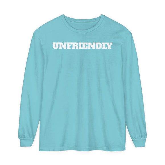 UNFRIENDLY Unisex Garment-dyed Long Sleeve T-Shirt