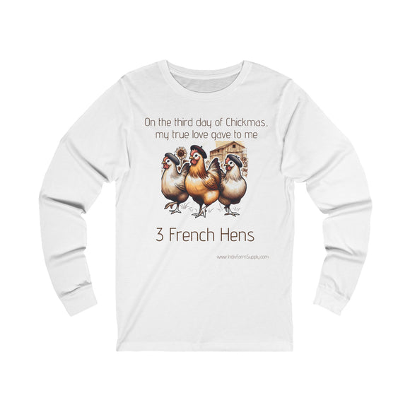 3 French Hens Unisex Jersey Long Sleeve Tee