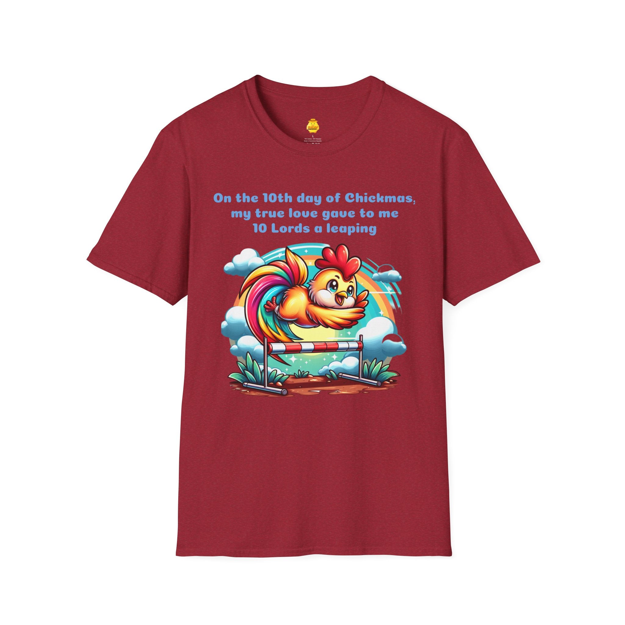 10 Lords a Leaping Unisex Softstyle T-Shirt