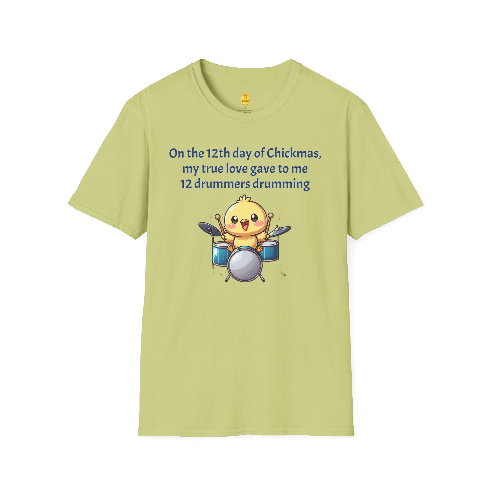 12 Drummers Drumming Unisex Softstyle T-Shirt
