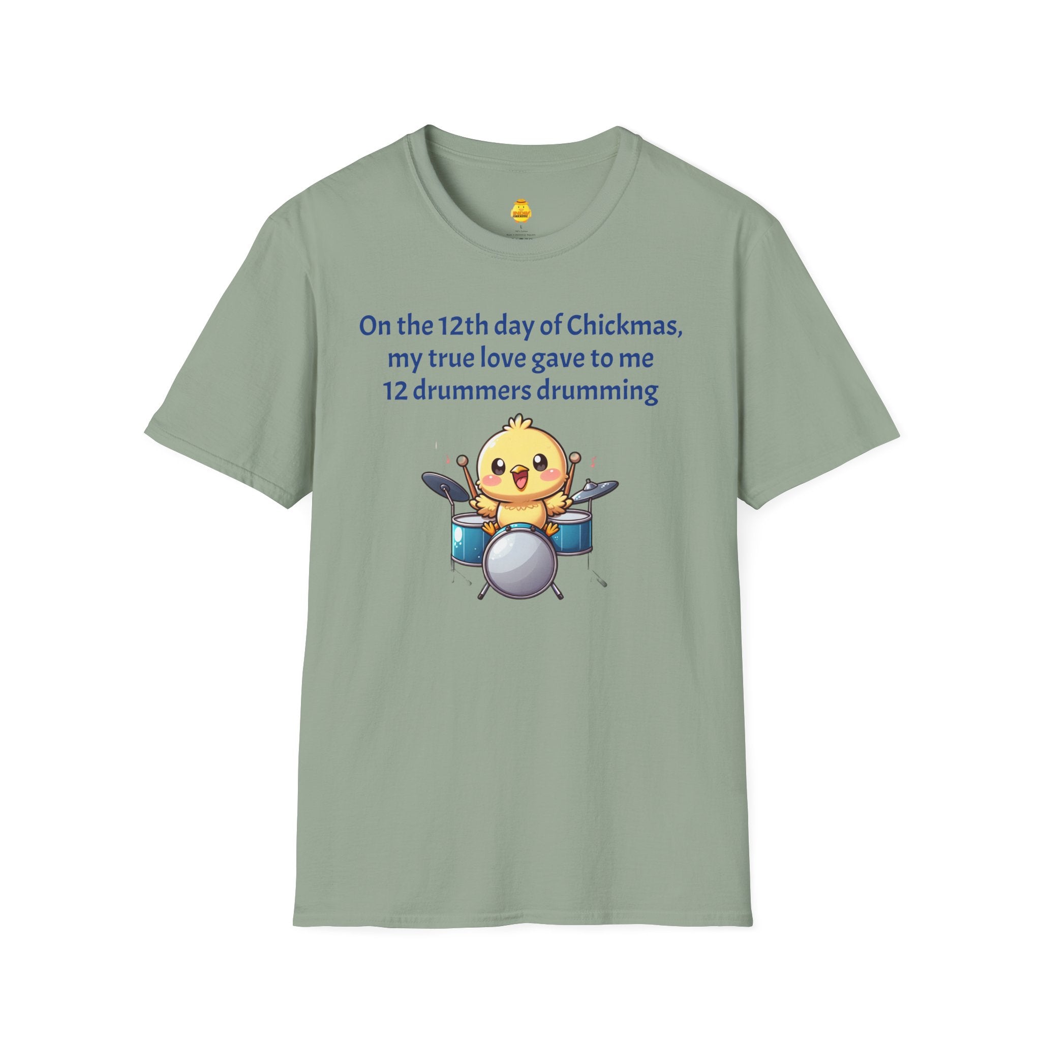 12 Drummers Drumming Unisex Softstyle T-Shirt