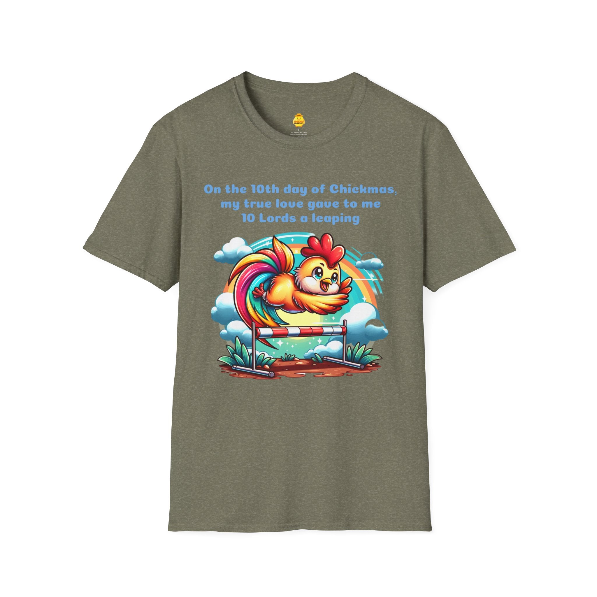 10 Lords a Leaping Unisex Softstyle T-Shirt