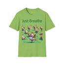 Yoga Chicken Unisex Softstyle T-Shirt-12