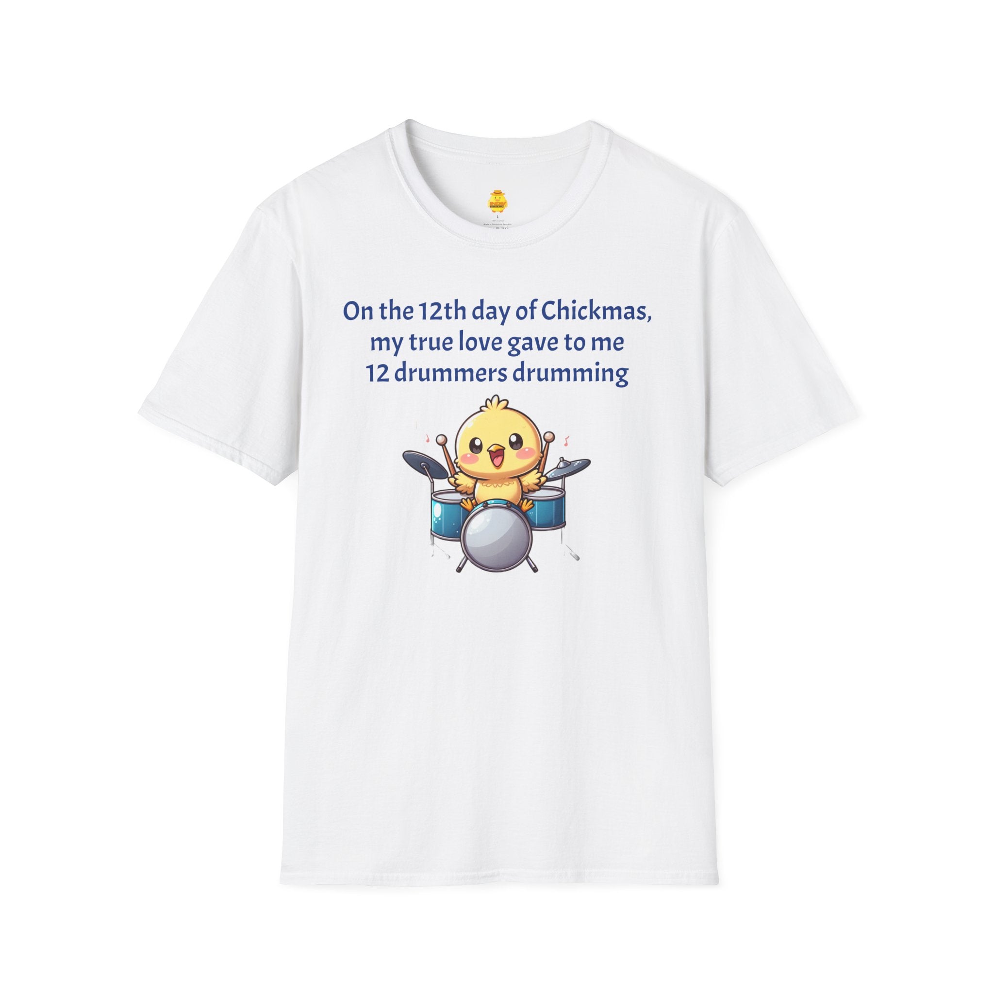 12 Drummers Drumming Unisex Softstyle T-Shirt
