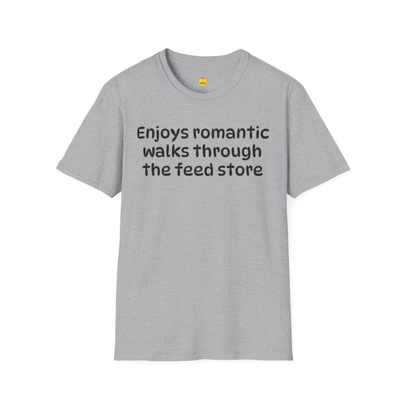 Enjoys Romantic Walks Unisex Softstyle T-Shirt