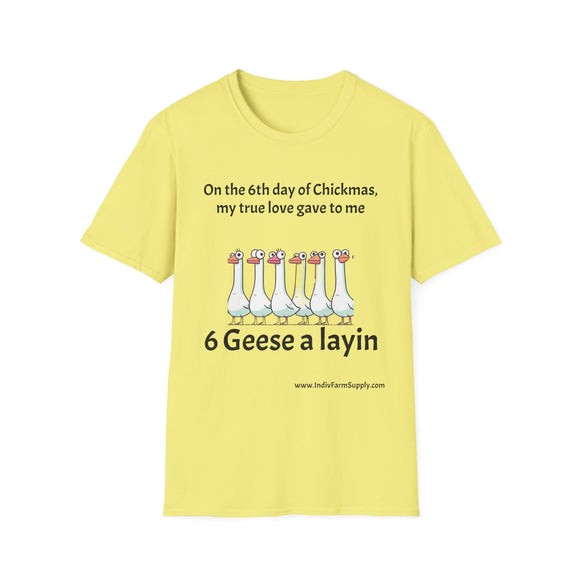 6 Geese Unisex Softstyle T-Shirt