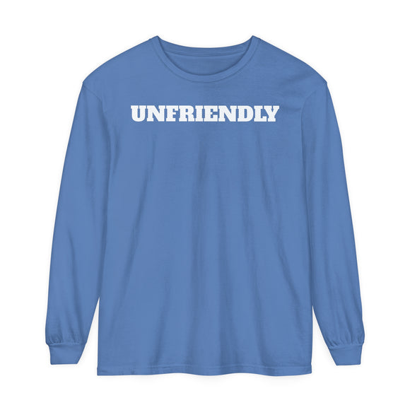 UNFRIENDLY Unisex Garment-dyed Long Sleeve T-Shirt
