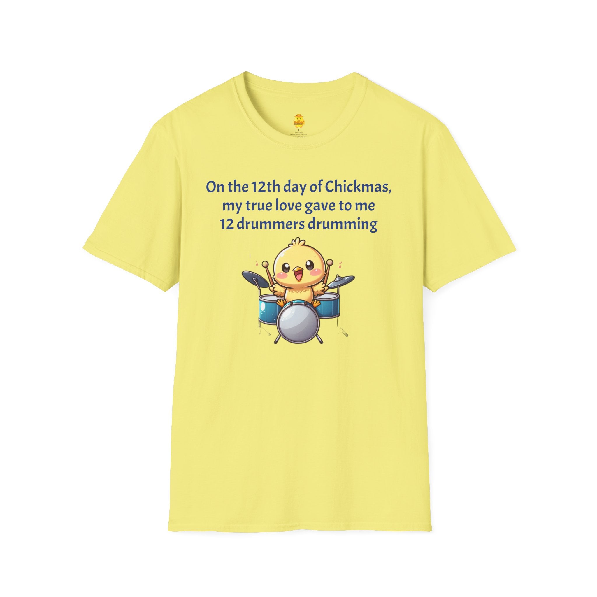 12 Drummers Drumming Unisex Softstyle T-Shirt