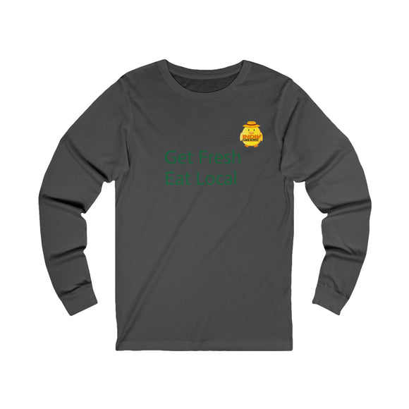 Get Fresh Eat Local Unisex Jersey Long Sleeve Tee