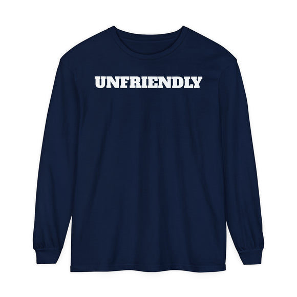 UNFRIENDLY Unisex Garment-dyed Long Sleeve T-Shirt