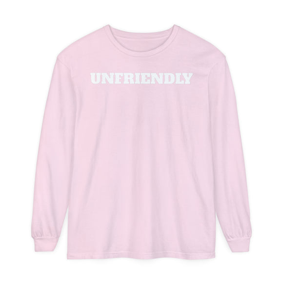UNFRIENDLY Unisex Garment-dyed Long Sleeve T-Shirt
