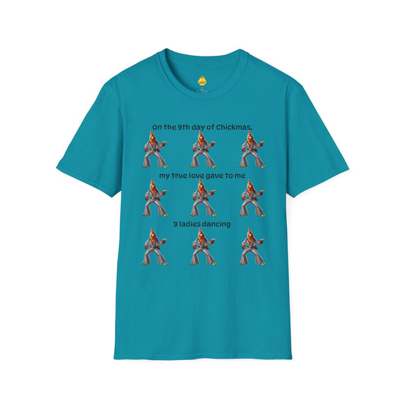 9 Ladies Dancing Unisex Softstyle T-Shirt