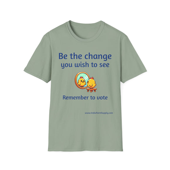 Be The Change Unisex Softstyle T-Shirt