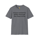 Enjoys Romantic Walks Unisex Softstyle T-Shirt-6