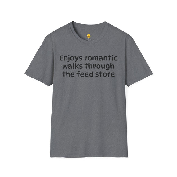 Enjoys Romantic Walks Unisex Softstyle T-Shirt