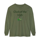 Cluck of the Irish Unisex Garment-dyed Long Sleeve T-Shirt-4