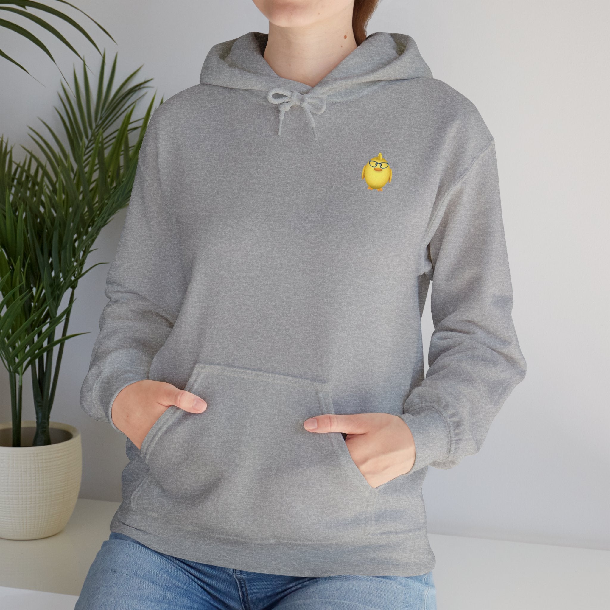 Chick with Glasses Unisex Heavy Blend™ Hooded Sweatshirt
