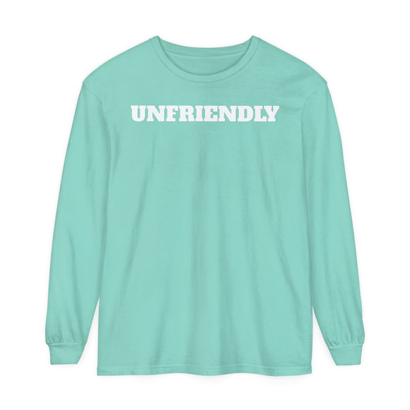UNFRIENDLY Unisex Garment-dyed Long Sleeve T-Shirt