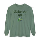 Cluck of the Irish Unisex Garment-dyed Long Sleeve T-Shirt-5