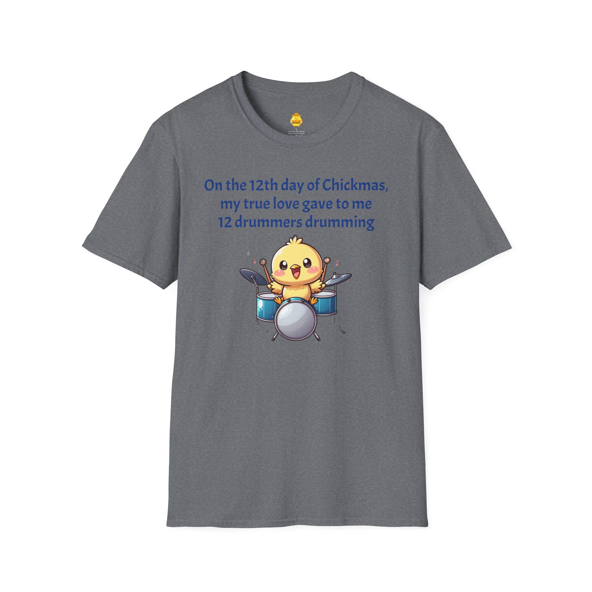 12 Drummers Drumming Unisex Softstyle T-Shirt