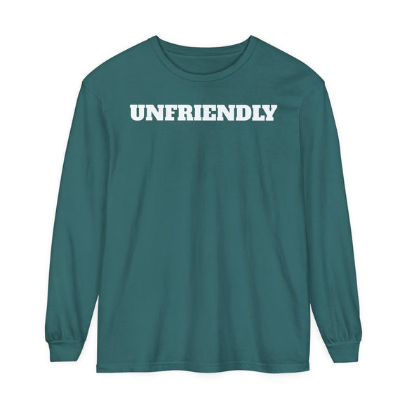 UNFRIENDLY Unisex Garment-dyed Long Sleeve T-Shirt