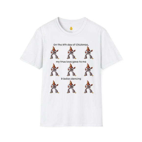 9 Ladies Dancing Unisex Softstyle T-Shirt