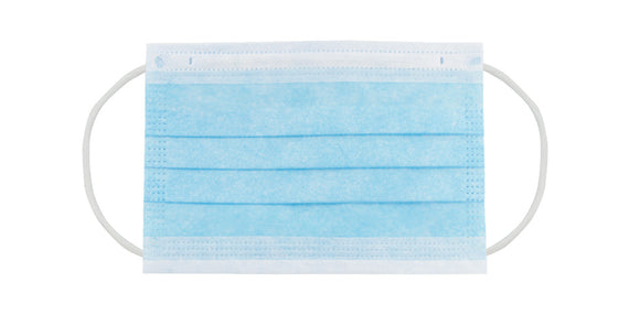 Pleated Ear Loop Procedural Mask - YOUTH  (50 pieces)